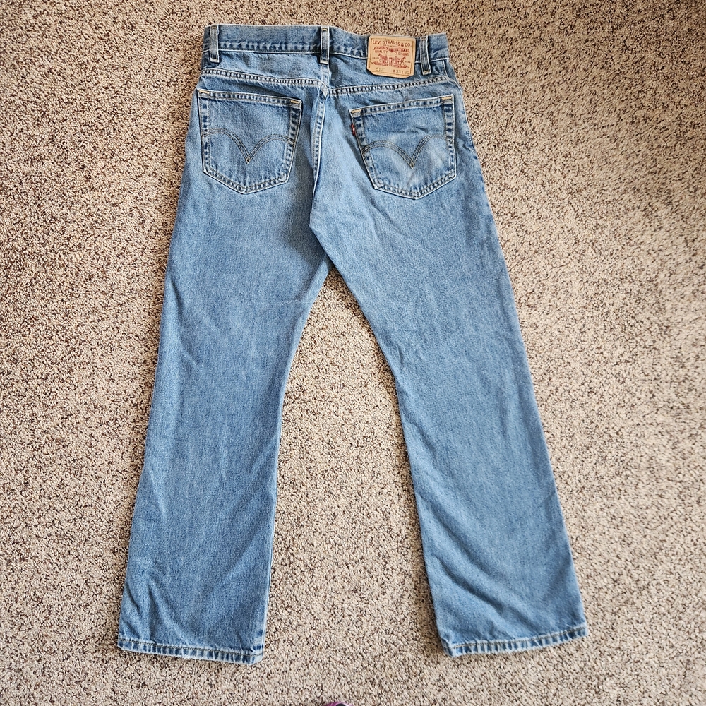 Levi's 517 Bootcut Men's Blue Jeans Size 33x30 - Picture 4 of 14